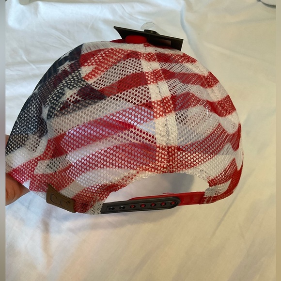 Cotton Brushed USA Flag Embroidered Baseball Cap - Picture 3 of 6